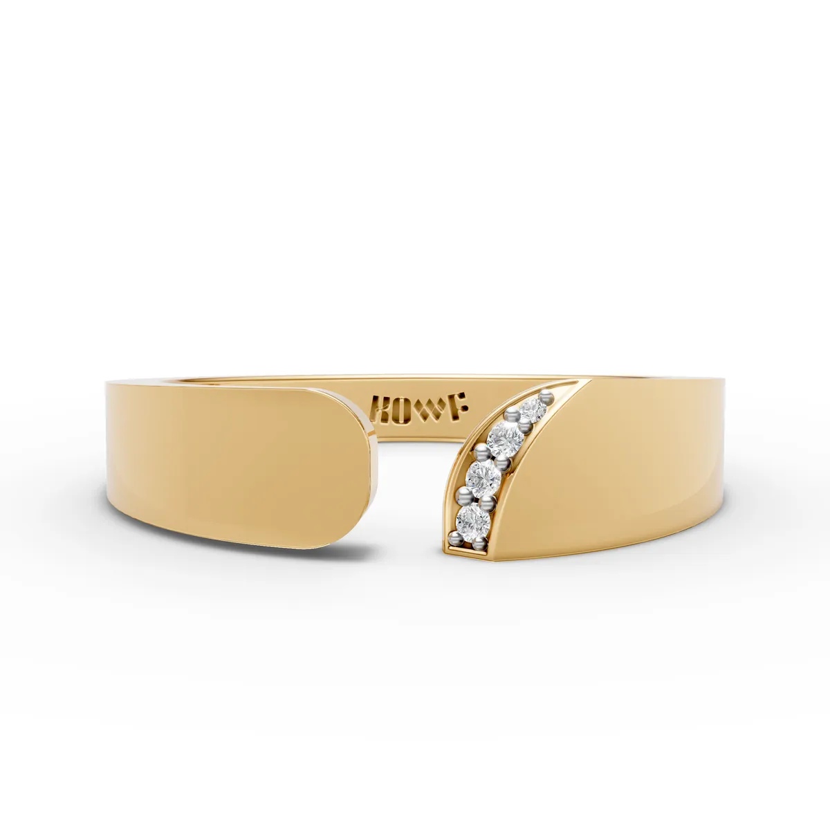 Open End Diamond Accent Ring